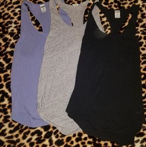 3 pack of basic vs pink tanks